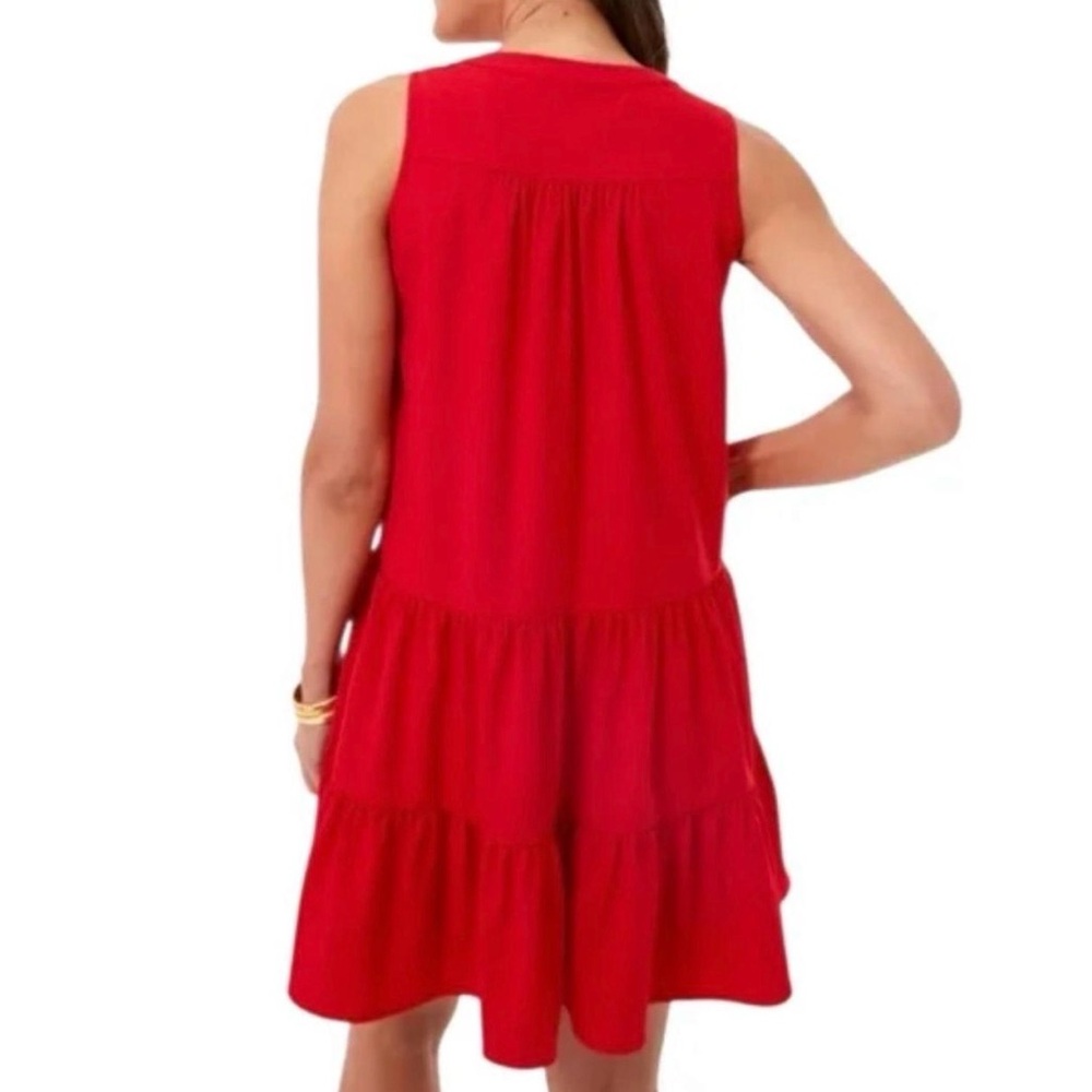 Pomander Place for Tuckernuck Red Tiered Sleeveless Dress – Size L - Picture 2 of 5